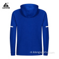 Aangepast logo unisex sport volledige ritssluiting hoodie